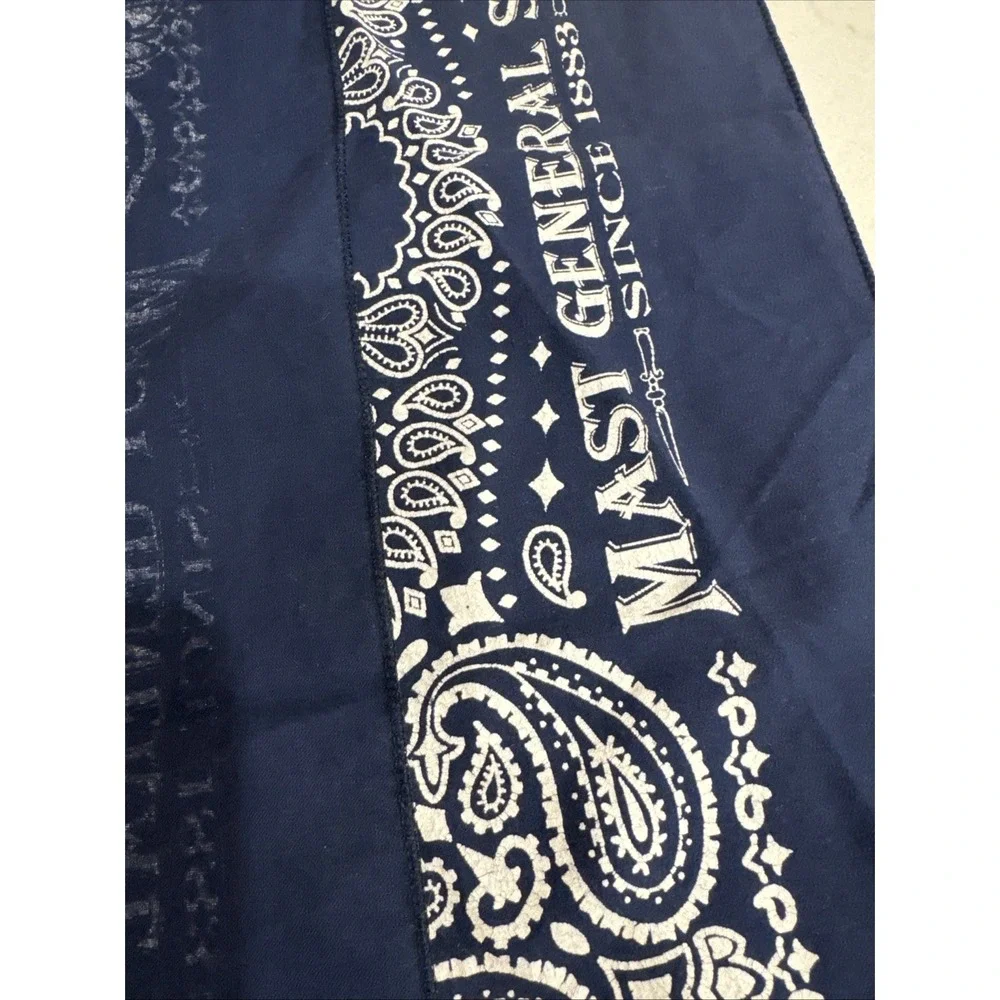 Mast General Store Blue Bandana Since‎ 1883 Paisley 19x19